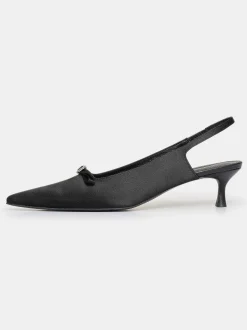 Frauen Source Unknown Schuhe & Taschen<Sifua Slingback-Sandalen Mit Vorderer Schnalle, Schwarz