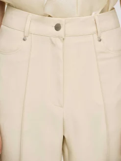 Frauen Source Unknown Unterteile<Slim-Faltenhose, Butter