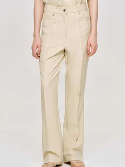 Frauen Source Unknown Unterteile<Slim-Faltenhose, Butter