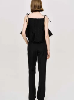 Frauen Source Unknown Unterteile<Slim-Hose Mit Bugelfalte, Schwarz