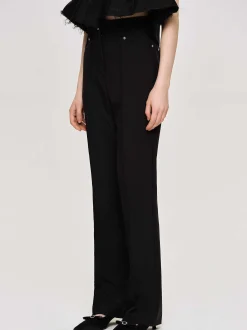 Frauen Source Unknown Kleidung<Slim-Hose Mit Bugelfalte, Schwarz