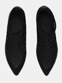Frauen Source Unknown Schuhe & Taschen<Sock Flat Mesh Ballerina, Schwarz