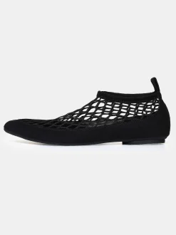 Frauen Source Unknown Schuhe & Taschen<Sock Flat Mesh Ballerina, Schwarz