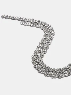 Frauen Source Unknown Kleidung<Strass-Tropfen-Halskette, Silber