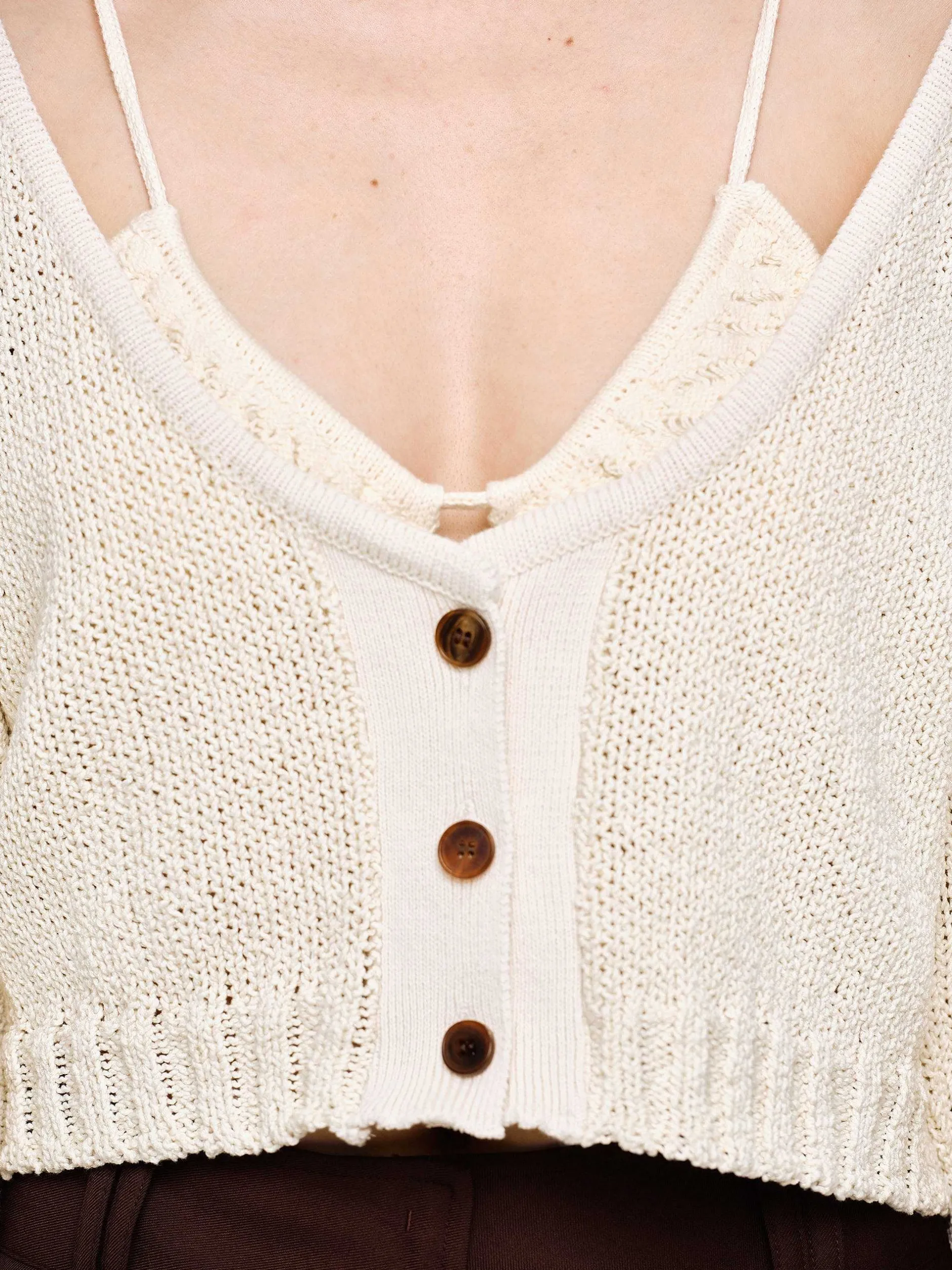 Frauen Source Unknown Strickwaren<Strickpullover Mit U-Ausschnitt, Mandel
