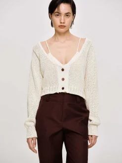 Frauen Source Unknown Kleidung<Strickpullover Mit U-Ausschnitt, Mandel