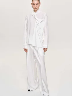 Frauen Source Unknown Unterteile<Taiamo Fluid-Satin-Hose, Weis