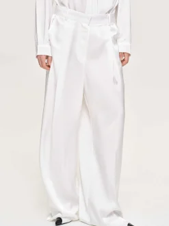 Frauen Source Unknown Kleidung<Taiamo Fluid-Satin-Hose, Weis