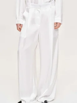 Frauen Source Unknown Kleidung<Taiamo Fluid-Satin-Hose, Weis