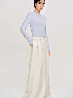 Frauen Source Unknown Kleidung<Transparenter Armelstrick, Himmelblau