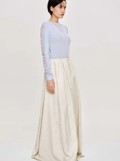 Frauen Source Unknown Kleidung<Transparenter Armelstrick, Himmelblau