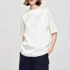 Frauen Source Unknown Zubehör<T-Shirt Aus Seidigem Satin, Weis