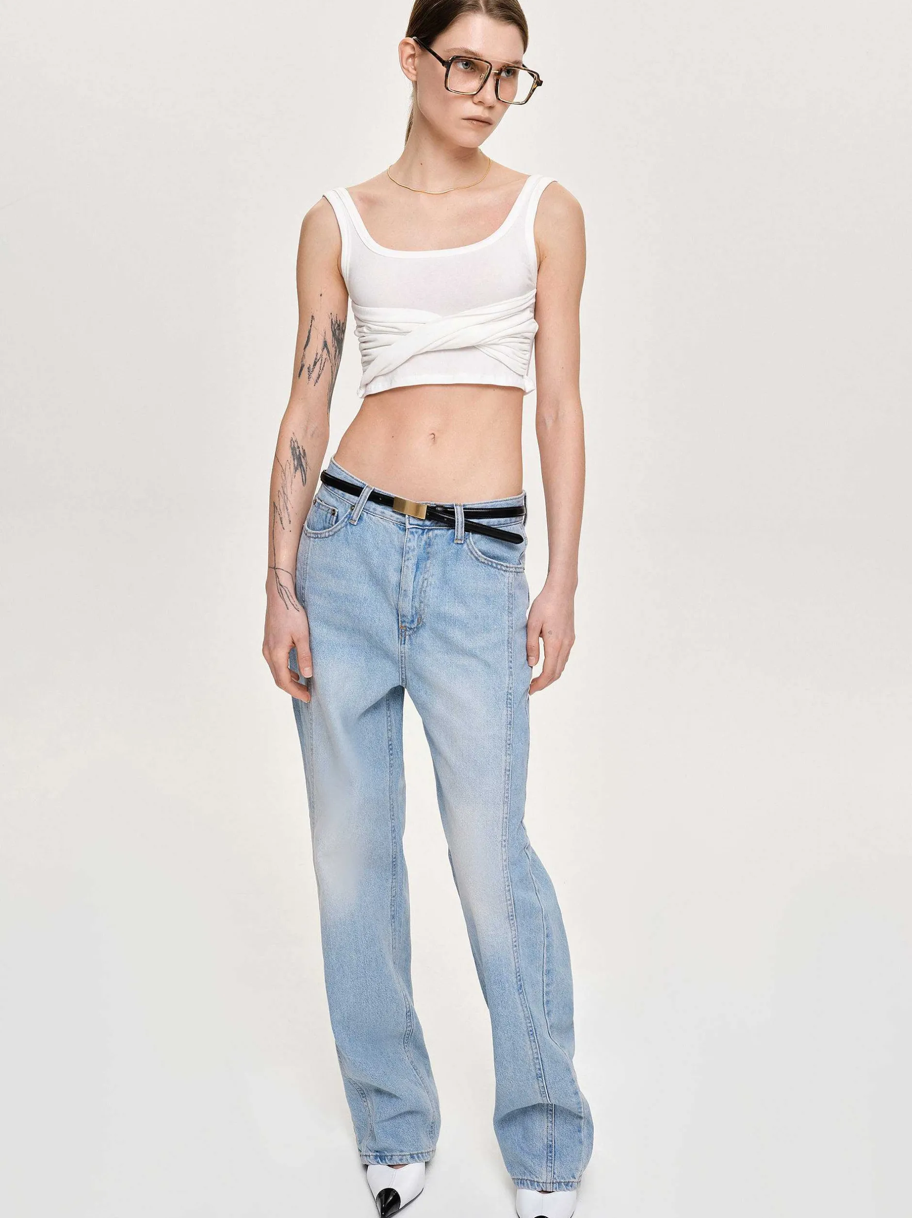 Frauen Source Unknown Kleidung<Twist-Tanktop, Weis
