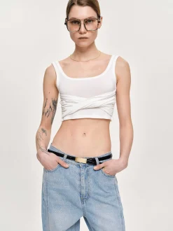 Frauen Source Unknown Oberteile<Twist-Tanktop, Weis