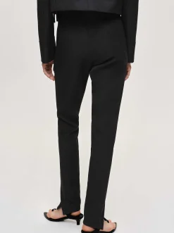 Frauen Source Unknown Kleidung<Tyia Schragschnitt-Slim-Hose, Schwarz
