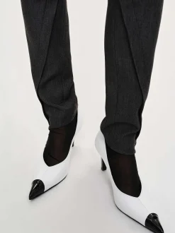 Frauen Source Unknown Kleidung<Tyia Schragschnitt-Slim-Hose, Dunkle Anthrazit