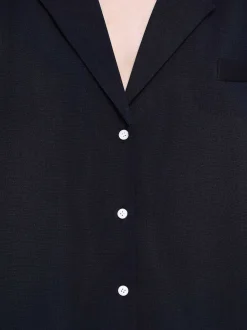 Frauen Source Unknown Oberbekleidung<Ubergroses Fluid-Hemd, Marineblau