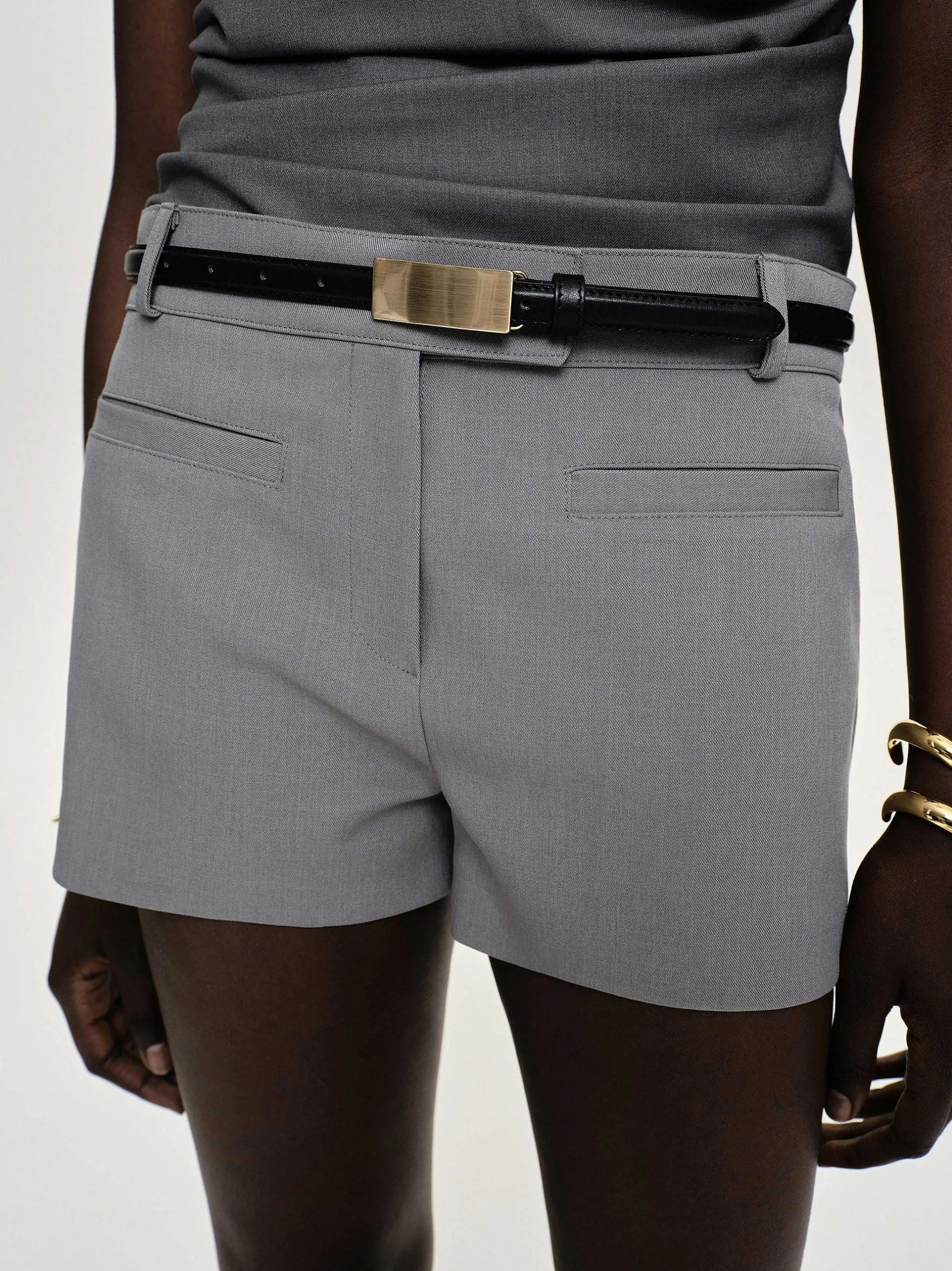 Frauen Source Unknown Unterteile<Ulna Welt Pocket Shorts, Grau