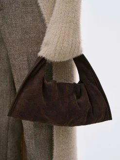 Frauen Source Unknown Kleidung<Vida Wildleder Mini-Tragetasche, Kakao