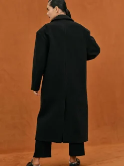 Frauen Source Unknown Kleidung<Wallis Ubergroser Opa-Mantel, Schwarz