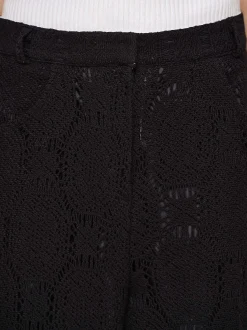 Frauen Source Unknown Kleidung<Weite Hakelhose Sevilla, Schwarz