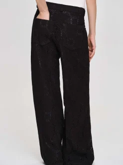 Frauen Source Unknown Unterteile<Weite Hakelhose Sevilla, Schwarz