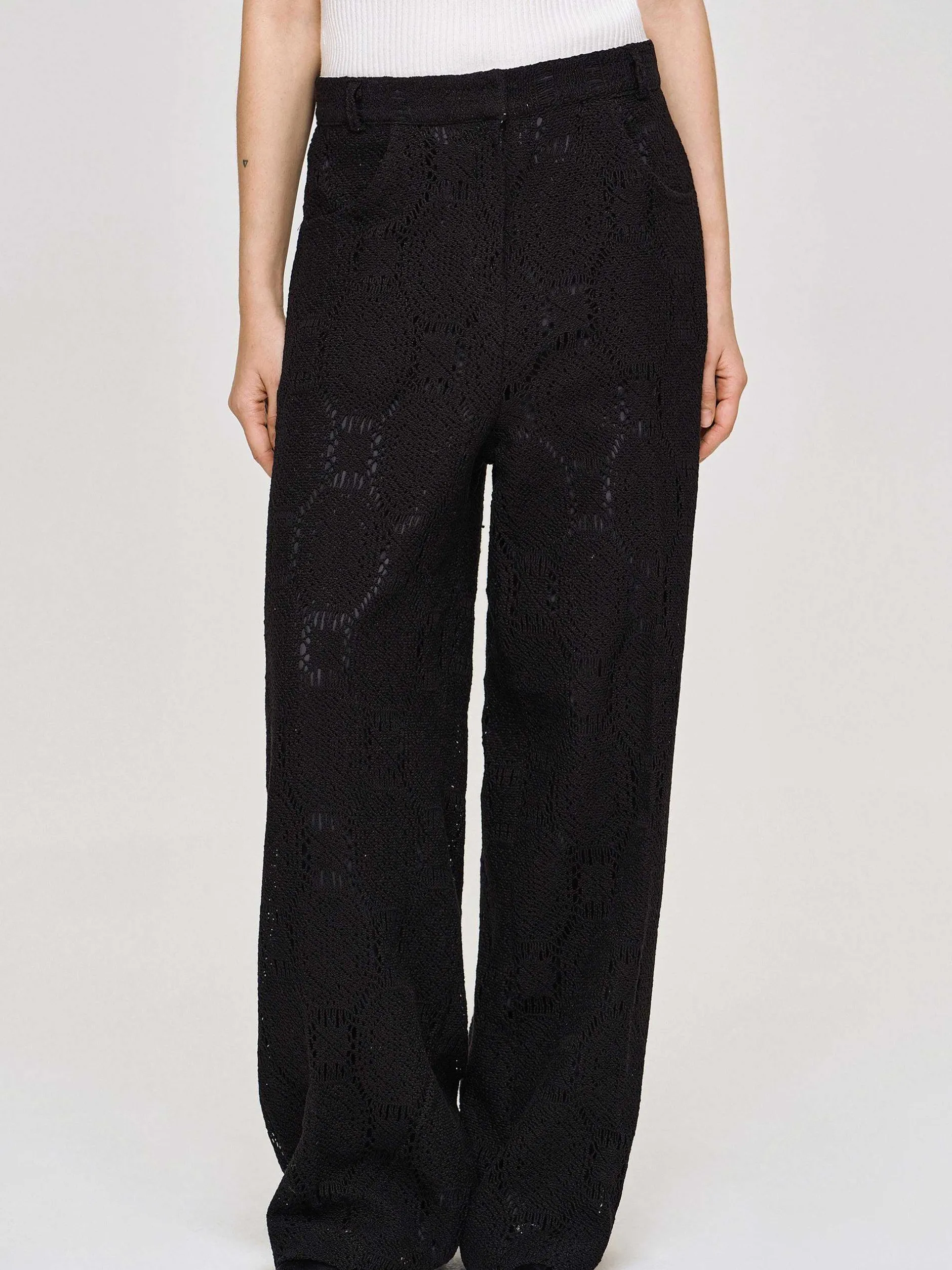 Frauen Source Unknown Unterteile<Weite Hakelhose Sevilla, Schwarz