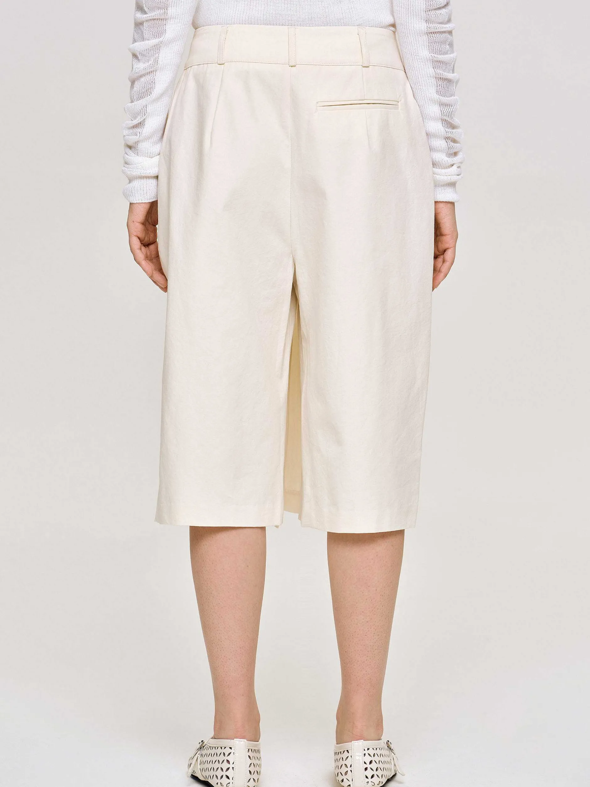 Frauen Source Unknown Kleidung<Wickelshorts Aus Baumwolle, Mandel