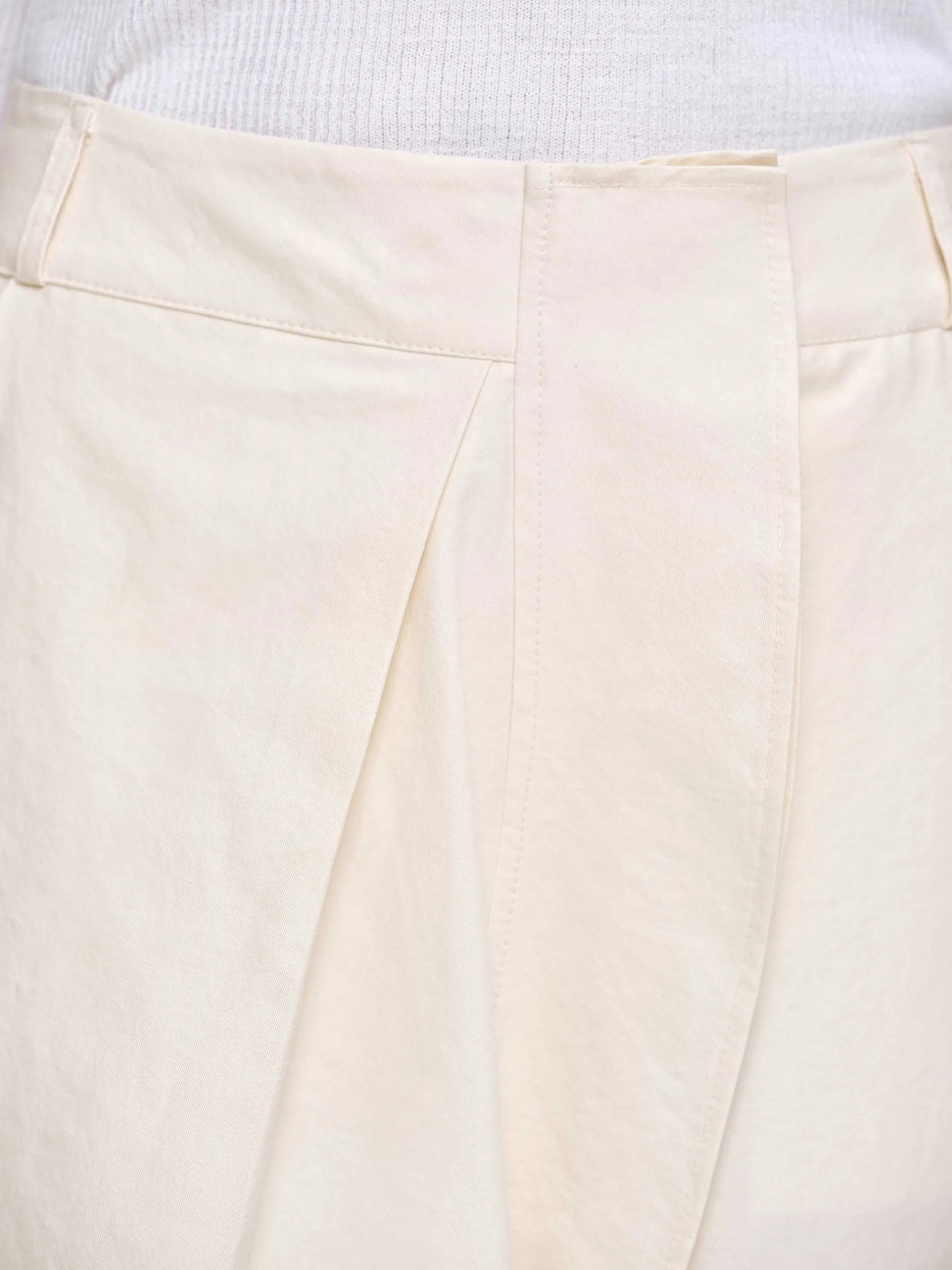 Frauen Source Unknown Kleidung<Wickelshorts Aus Baumwolle, Mandel