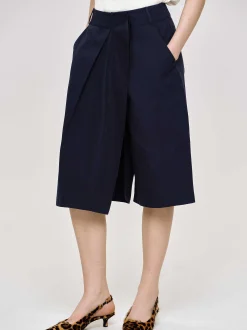 Frauen Source Unknown Unterteile<Wickelshorts Aus Baumwolle, Marineblau