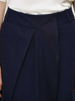 Frauen Source Unknown Kleidung<Wickelshorts Aus Baumwolle, Marineblau