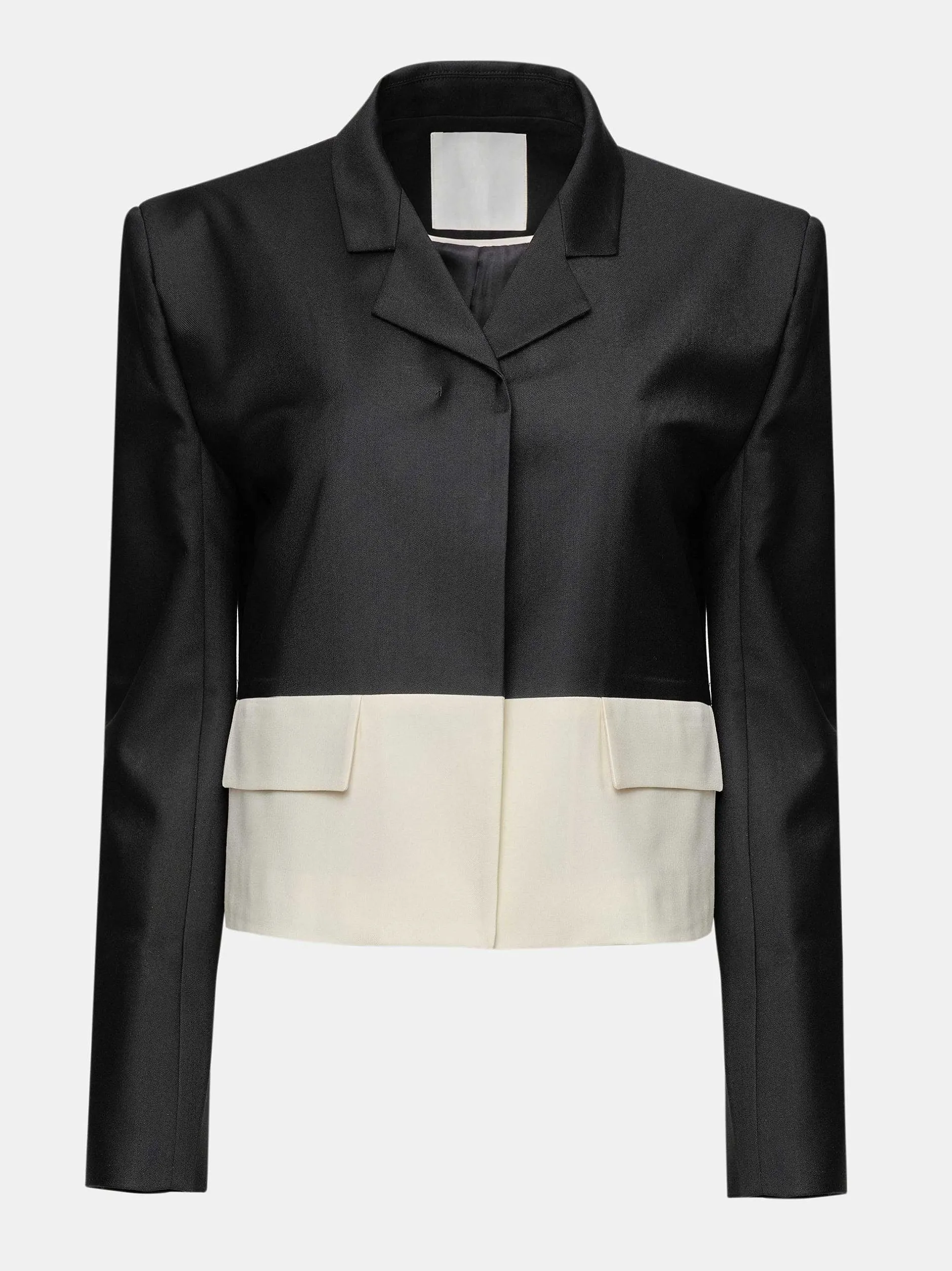 Frauen Source Unknown Zubehör<Zweifarbiger Blazer, Schwarz/Elfenbein
