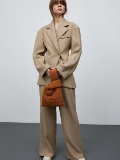 Frauen Source Unknown Kleidung<Zweireihiger Blazer Mit Taillenbund Von Nangy,