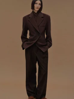 Frauen Source Unknown Kleidung<Zweireihiger Blazer Mit Taillenbund Von Nangy,
