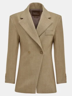 Frauen Source Unknown Oberbekleidung<Zweireihiger Blazer Mit Taillenbund Von Nangy,