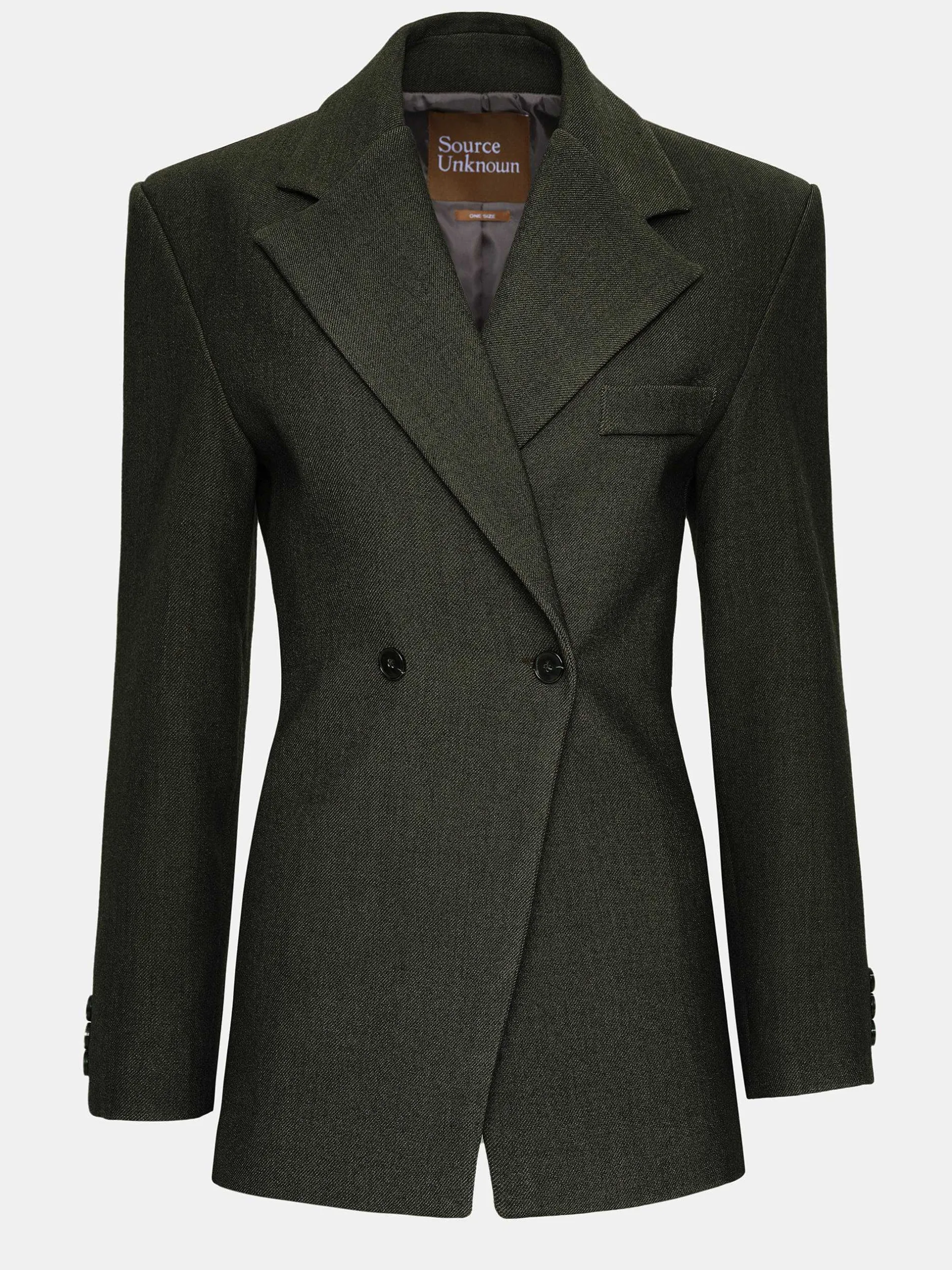 Frauen Source Unknown Oberbekleidung<Zweireihiger Blazer Mit Taillenbund Von Nangy,