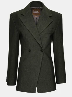 Frauen Source Unknown Kleidung<Zweireihiger Blazer Mit Taillenbund Von Nangy,