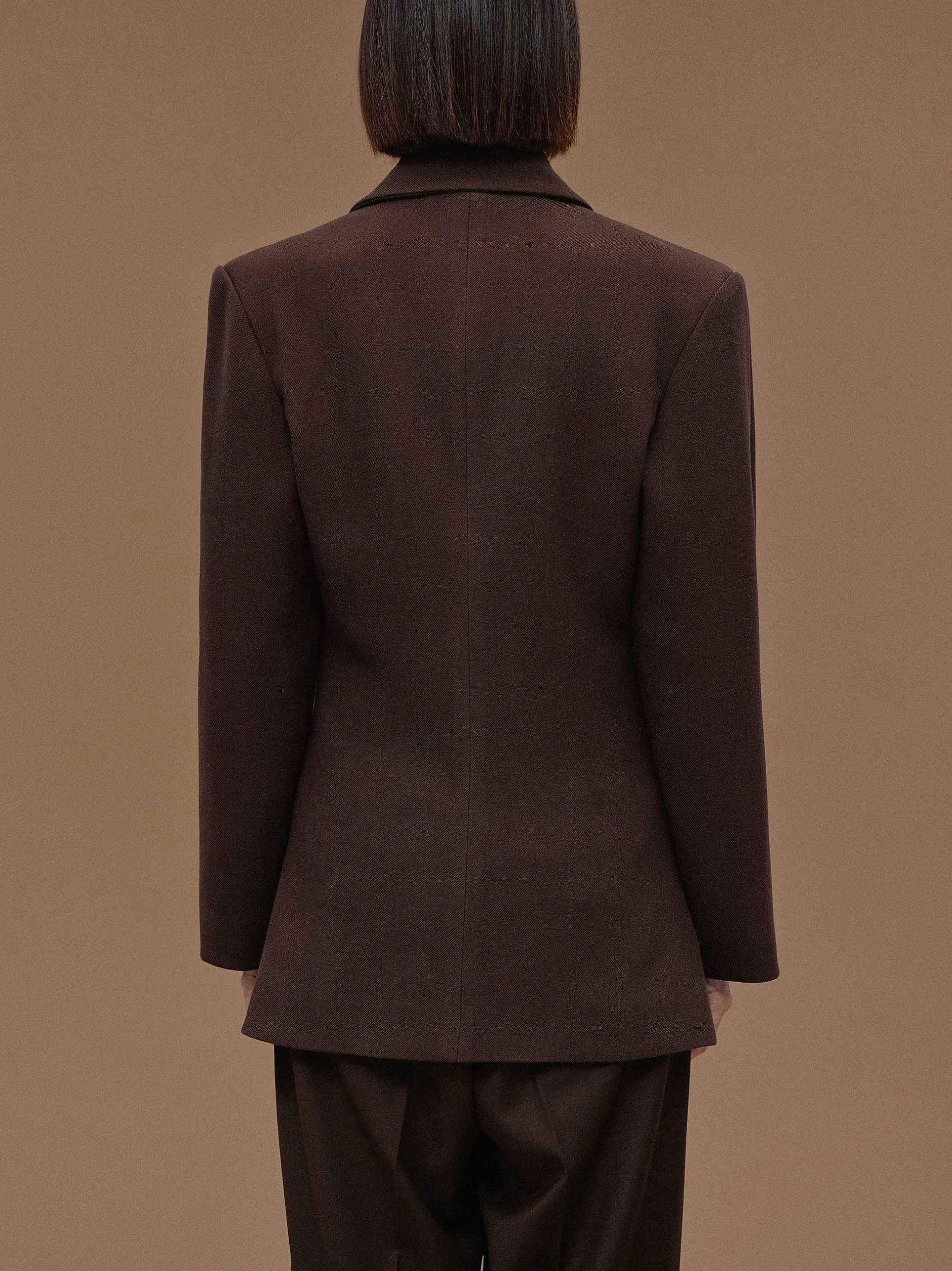 Frauen Source Unknown Oberbekleidung<Zweireihiger Blazer Mit Taillenbund Von Nangy,